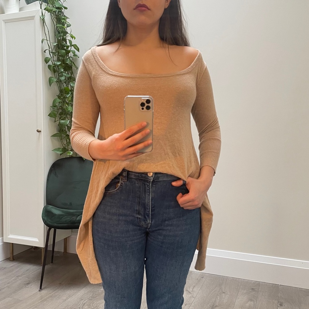 CLUB MONACO - Italian Yarn classic Camel Sweater